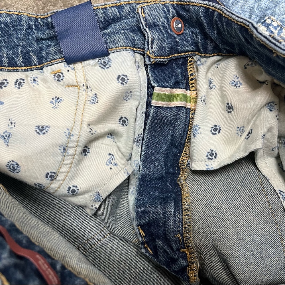 Anthropologie Blue Patchwork Boyfriend Jeans - Picture 10 of 10